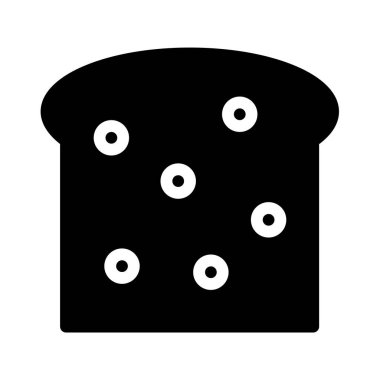 ekmek ikonu vektör illüstrasyonu