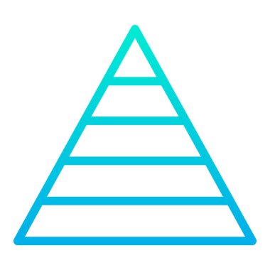 Piramit. Web simgesi basit tasarım