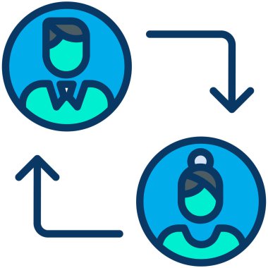 kullanıcı. Web simgesi basit illüstrasyon