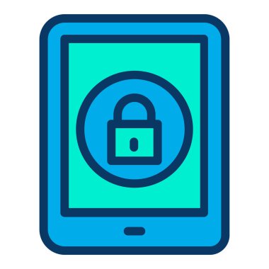 Şifre basit simge, vektör illüstrasyonu