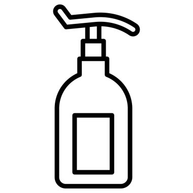 Losyon web simgesi basit vektör illüstrasyonu