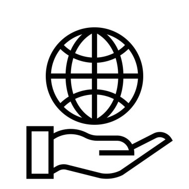 Beyaz arkaplan üzerindeki basit hacker vektör resimleme