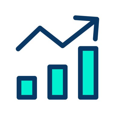 Basit iş grafik simgesi, vektör illüstrasyonu