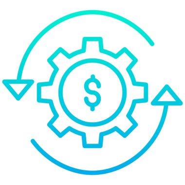 çark, web simgesi basit illüstrasyon