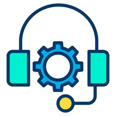 Basit simge, vektör illüstrasyonunu destekle