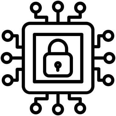 basit vektör illüstrasyonunu kilitle