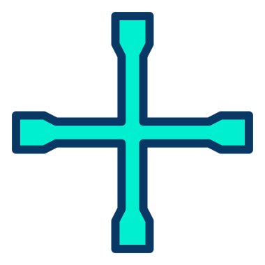 Beyaz arkaplanda basit vektör simgesi