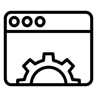 Ayarlama. Web simgesi basit illüstrasyon