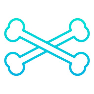 kemik ağı simgesi, vektör illüstrasyonu