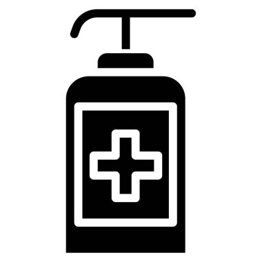 sabun, beyaz arkaplanda izole edilmiş minimalist vektör simgesi