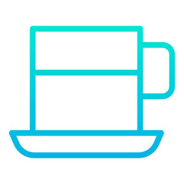 Kahve fincanı. Basit tasarım