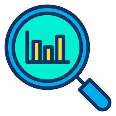 Analizler. Web simgesi basit illüstrasyon