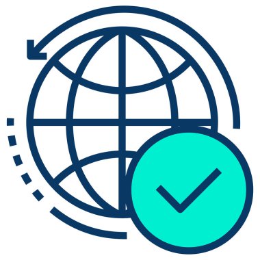 küresel ağ. Basit resimleme