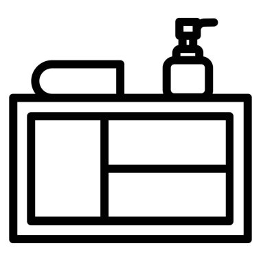 Şampuan. Web simgesi basit illüstrasyon