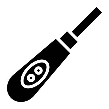 Hamilelik testi minimalist vektör simgesi beyaz üzerinde izole 