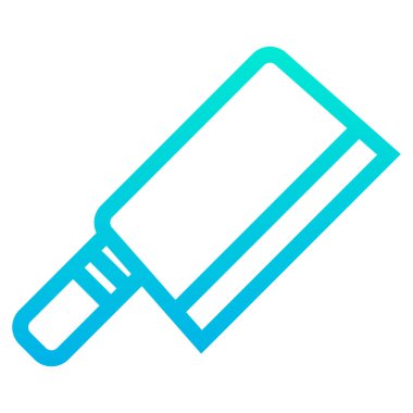 Basit bıçak simgesi, vektör illüstrasyonu