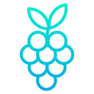 üzüm ikonu vektör illüstrasyonu