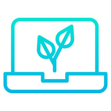 dizüstü bilgisayar simgesi, vektör illüstrasyonu