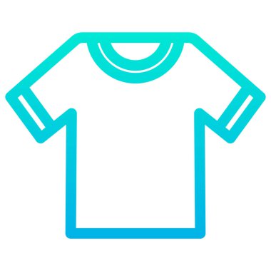 Gömlek, beyaz arkaplanda basit vektör simgesi