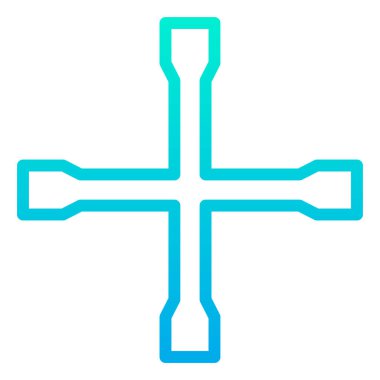 Beyaz arkaplanda basit vektör simgesi