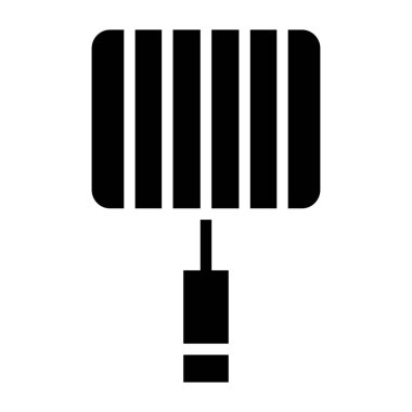 Izgara düz vektör simgesi için mutfak gereçleri