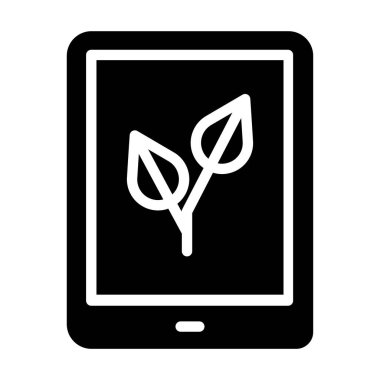 Tablet basit simgesi, vektör çizim