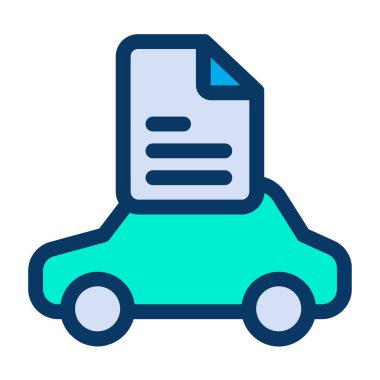 - Araba. Web simgesi basit illüstrasyon