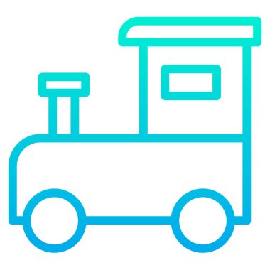 tren web simgesi basit tasarım