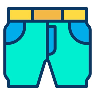 Kısa, minimalist vektör simgesi beyaz üzerine izole