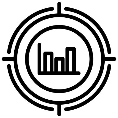 ticari analitik vektör illüstrasyonu basit sanat 