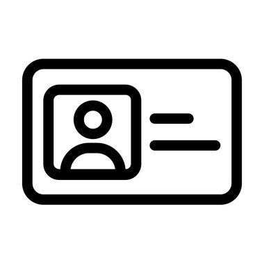 Kimlik kartı. Basit resimleme