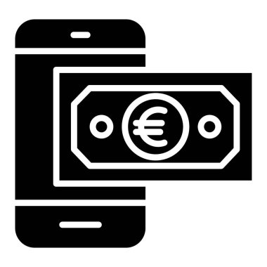 Avro para birimi kavramı basit sanat vektörü illüstrasyonu 