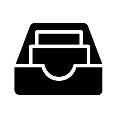 evrak çantası ikonu vektör illüstrasyonu