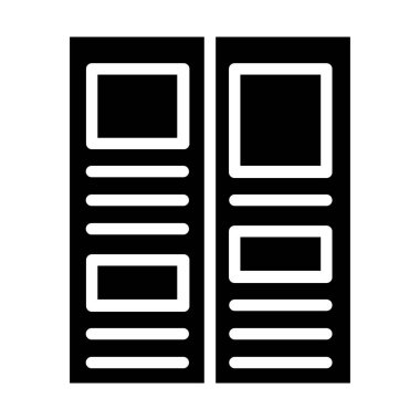 Basit yiyecek simgesi, vektör illüstrasyonu