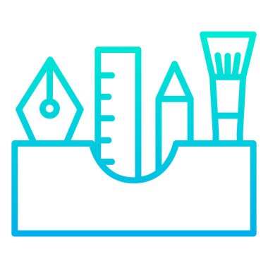 Beyaz arkaplanda basit vektör simgesi araçları