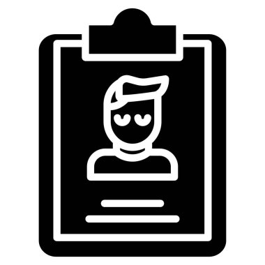 Kimlik kartı. Basit tasarım