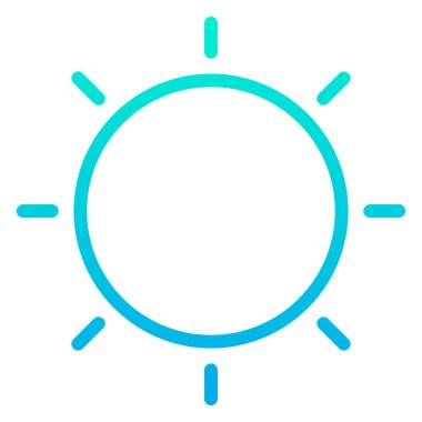 Güneş. Web simgesi basit illüstrasyon