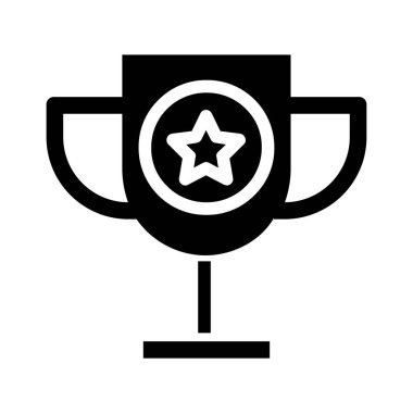 kupa ikonu vektör illüstrasyonu