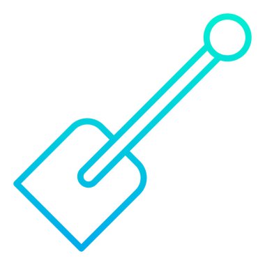 Kürek. Web simgesi basit tasarım