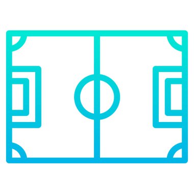 Futbol. Web simgesi basit illüstrasyon