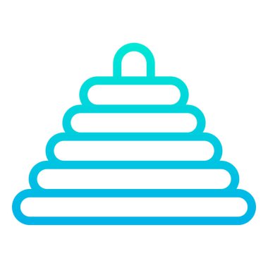 beyaz arkaplanda oyuncak basit vektör simgesi