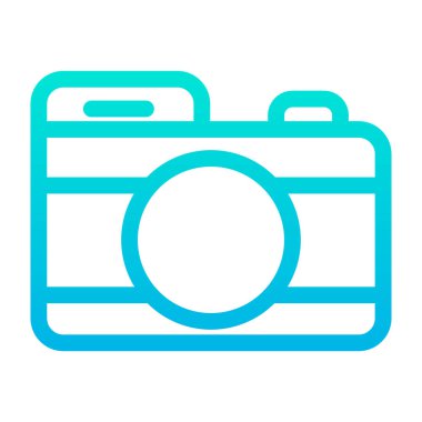 Kamera. Web simgesi basit illüstrasyon 