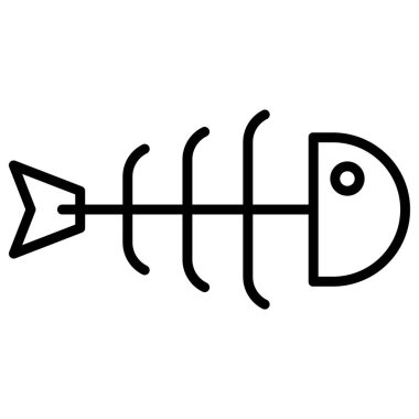 kemik ağı simgesi, vektör illüstrasyonu