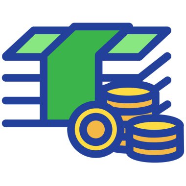 para ve para, beyaz arkaplanda basit vektör simgesi