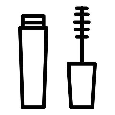 Maskara web simgesi basit vektör illüstrasyonu