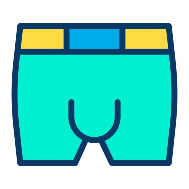 iç çamaşırı basit simgesi, vektör illüstrasyonu