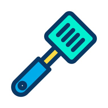 Mutfak gereçleri ikon vektörü. İnce çizgi işareti. izole edilmiş sınır sembolü çizimi