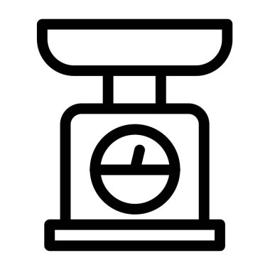 Ağırlık ölçekli simge vektörü. Pul işaretleri. izole edilmiş sembol çizimi