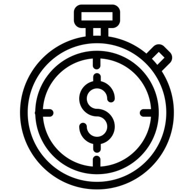 iş ve finans düz vektör simgesi 