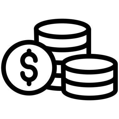 iş ve finans düz vektör simgesi 